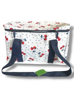 kate spade Cherry Dot Vintage Picnic Tote  Insulated Cooler Bag NWT